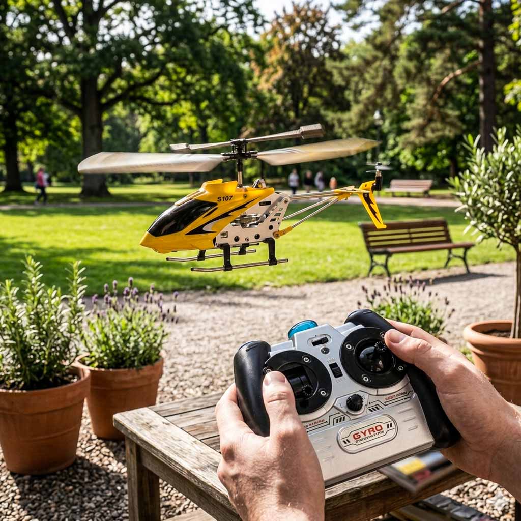 Elicopter cu telecomandă RC SYMA S107G galben
