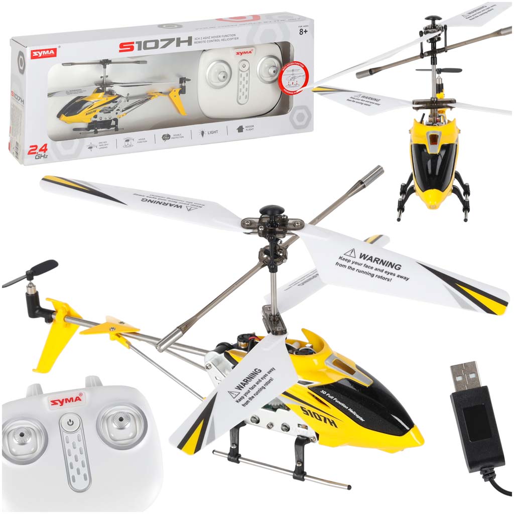 Elicopter telecomandat RC SYMA S107H 2.4GHz RTF galben