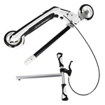 Trotinetă TRIKE FIX pentru copii cu două roți, LED, pliabilă, frâne duble, neagră