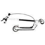 Trotinetă TRIKE FIX pentru copii cu două roți, LED, pliabilă, frâne duble, neagră
