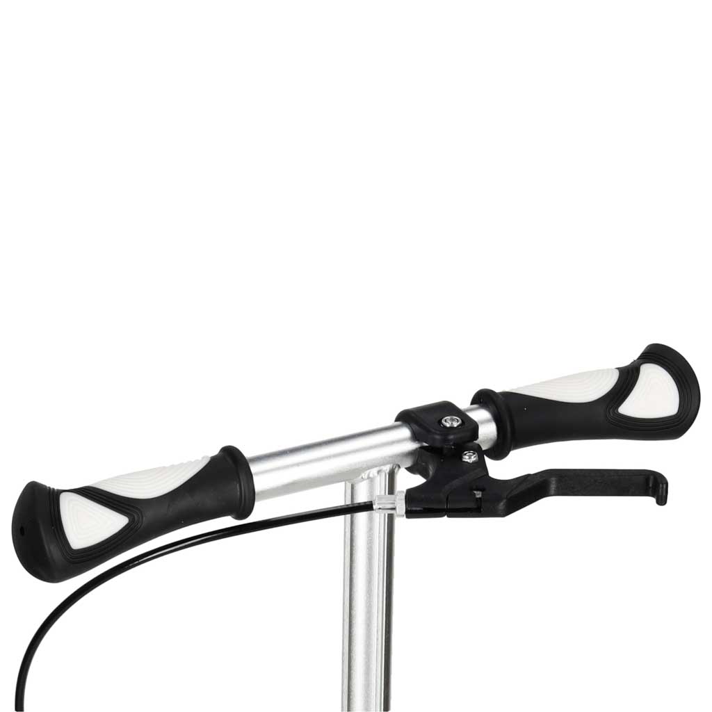 Trotinetă TRIKE FIX pentru copii cu două roți, LED, pliabilă, frâne duble, neagră