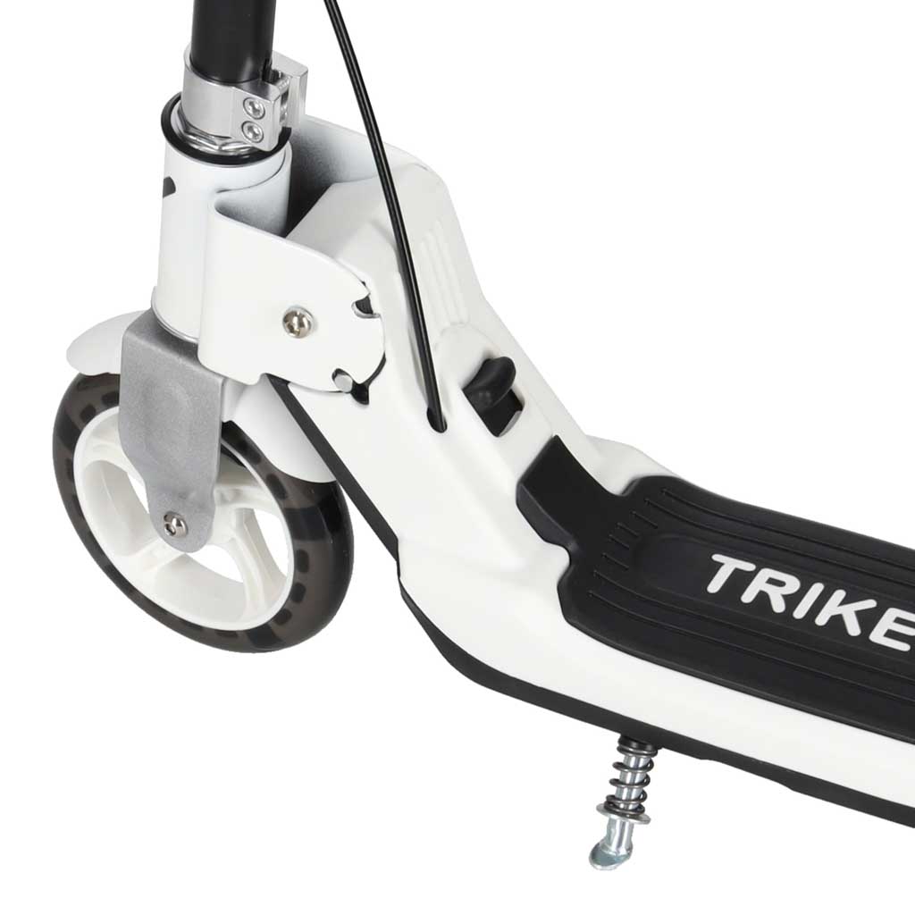 Trotinetă TRIKE FIX pentru copii cu două roți, LED, pliabilă, frâne duble, neagră