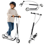 Trotinetă TRIKE FIX pentru copii cu două roți, LED, pliabilă, frâne duble, neagră