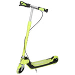 Trotinetă TRIKE FIX pentru copii cu două roți, LED, pliabilă, frâne duble, verde neon