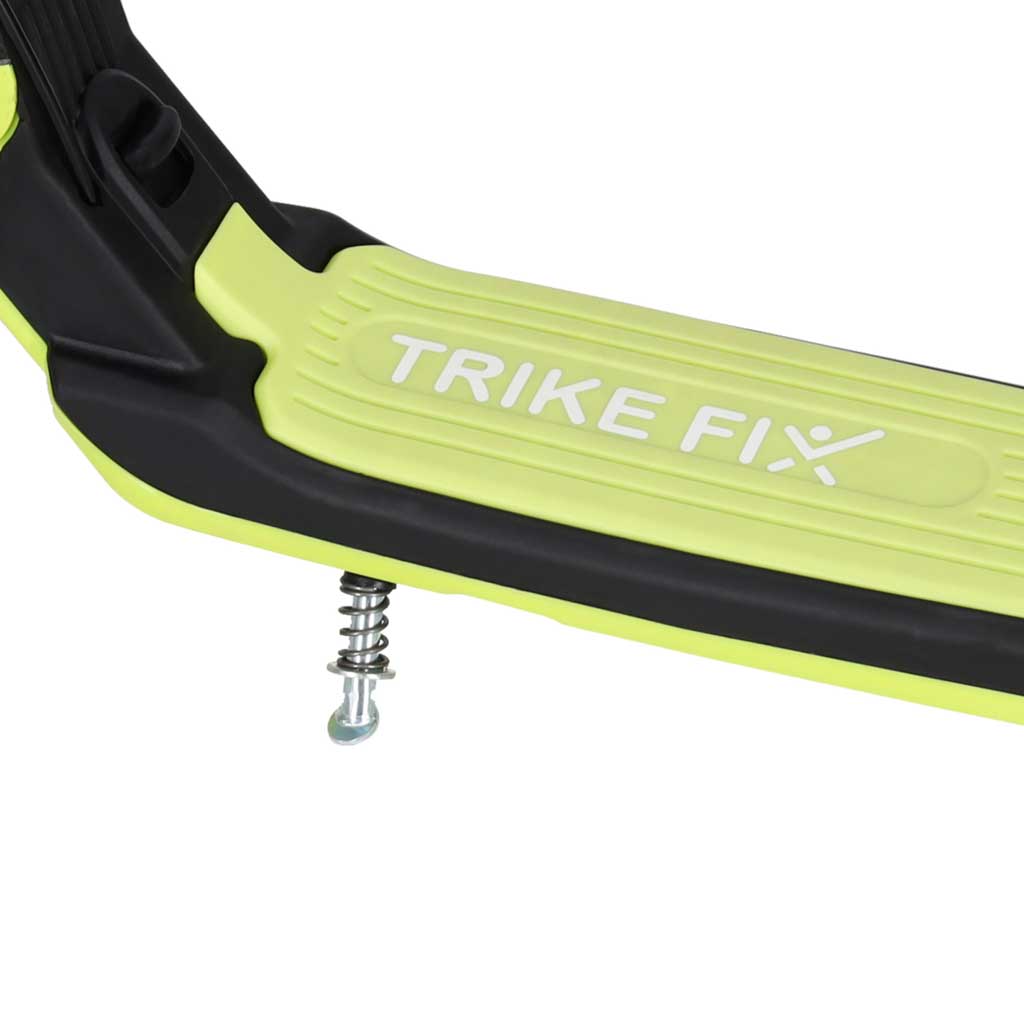Trotinetă TRIKE FIX pentru copii cu două roți, LED, pliabilă, frâne duble, verde neon