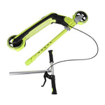 Trotinetă TRIKE FIX pentru copii cu două roți, LED, pliabilă, frâne duble, verde neon