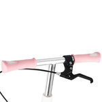 Trotinetă TRIKE FIX pentru copii cu două roți, LED, pliabilă, frâne duble, roz