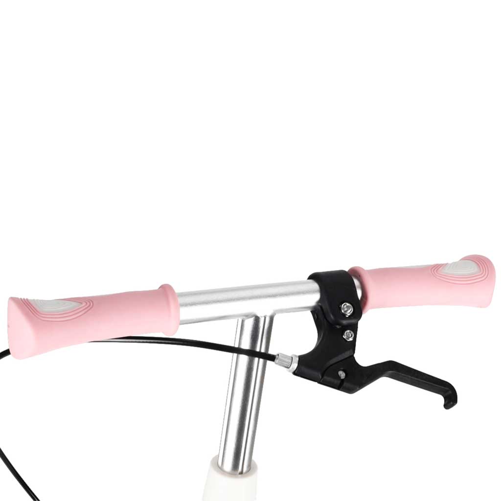Trotinetă TRIKE FIX pentru copii cu două roți, LED, pliabilă, frâne duble, roz