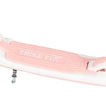 Trotinetă TRIKE FIX pentru copii cu două roți, LED, pliabilă, frâne duble, roz
