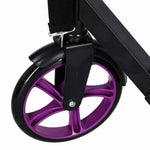 Trotinetă urbană Trike Fix, pliabilă, roți de 200 mm, neagră și violet