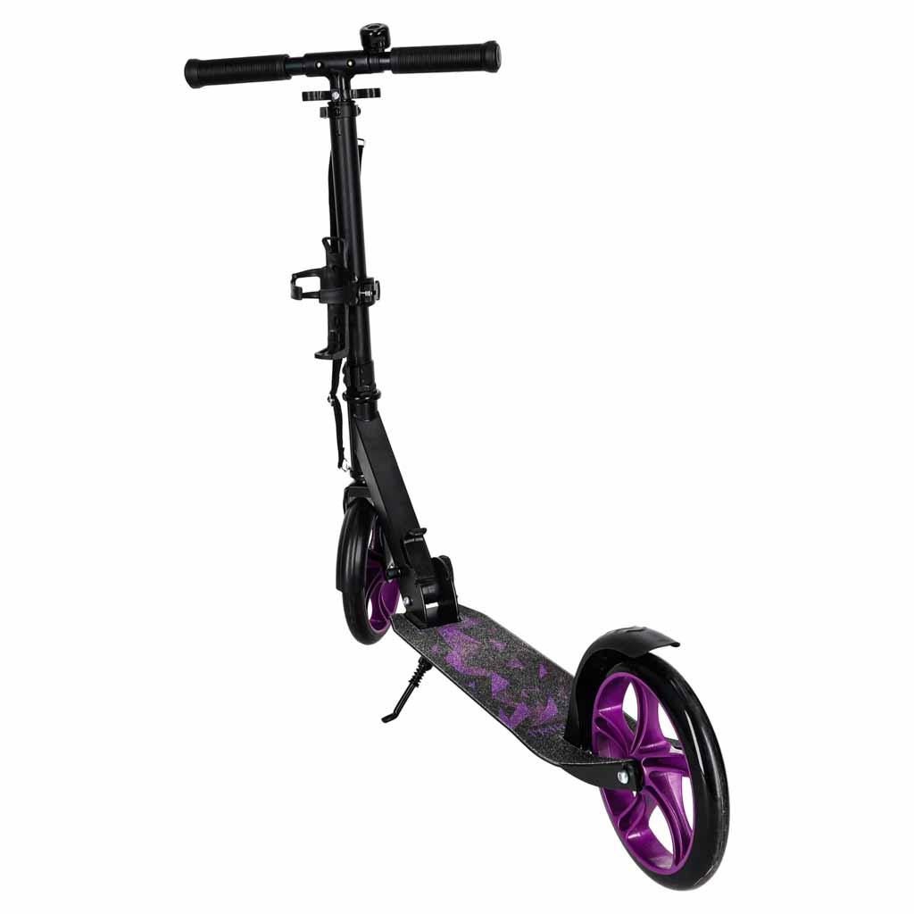 Trotinetă urbană Trike Fix, pliabilă, roți de 200 mm, neagră și violet