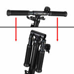 Trotinetă urbană Trike Fix, pliabilă, roți de 200 mm, neagră și violet
