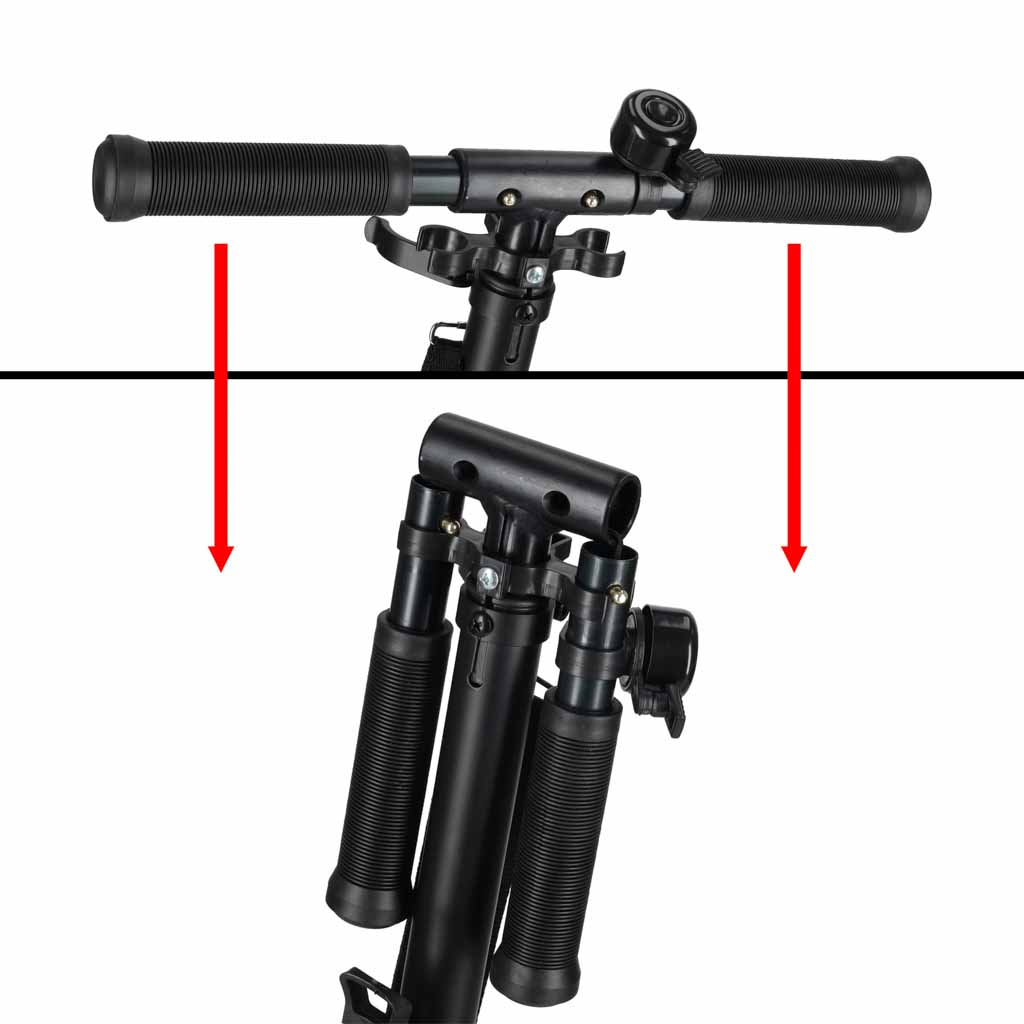 Trotinetă urbană Trike Fix, pliabilă, roți de 200 mm, neagră și violet