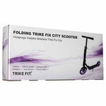 Trotinetă urbană Trike Fix, pliabilă, roți de 200 mm, neagră și violet
