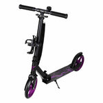 Trotinetă urbană Trike Fix, pliabilă, roți de 200 mm, neagră și violet