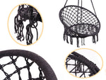 Balansoar LUARO Cuib de barză Negru 80 cm 150kg