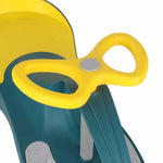 Cărucior gravitațional Swing Fix S3 cu LED și roți strălucitoare, galben sticlă