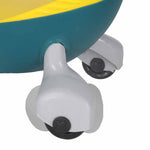 Cărucior gravitațional Swing Fix S3 cu LED și roți strălucitoare, galben sticlă