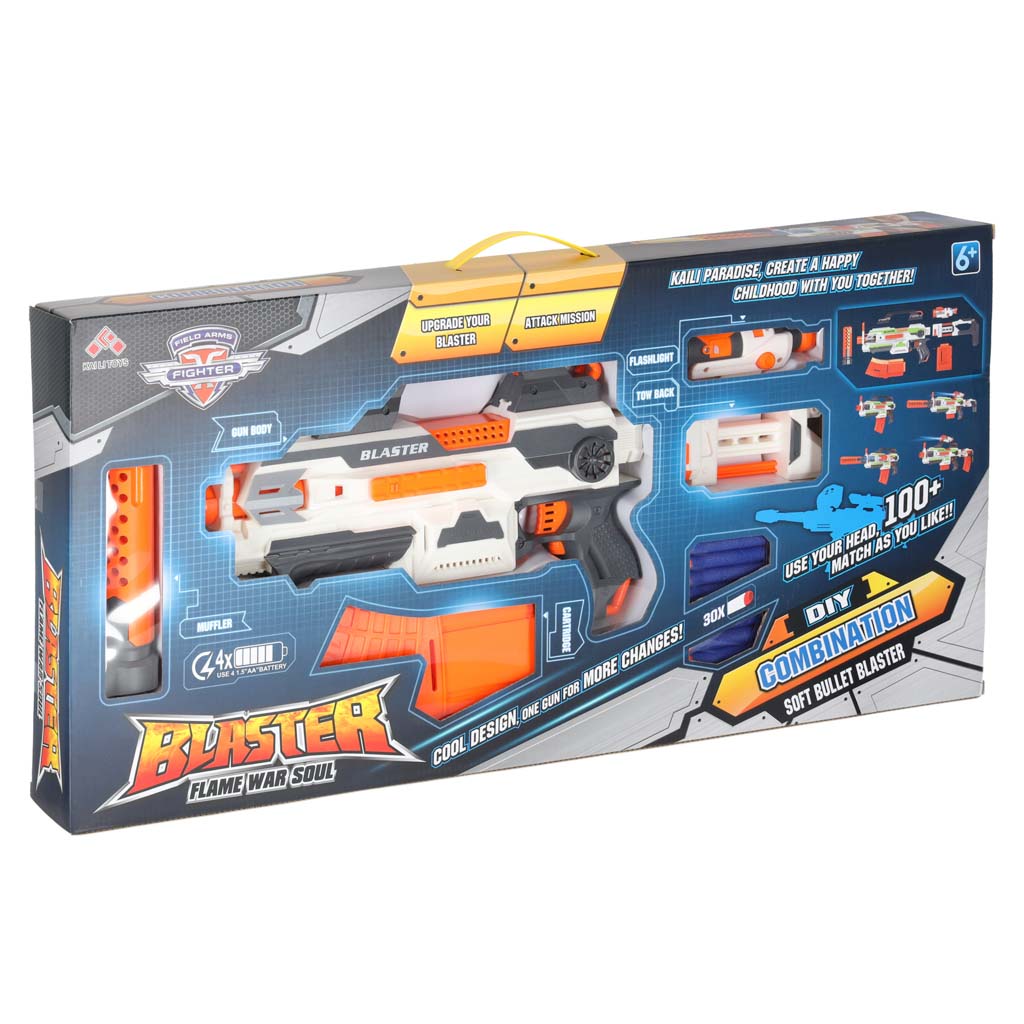 PUȘCĂ BLASTER MODULAR 4 în 1 30 de săgeți