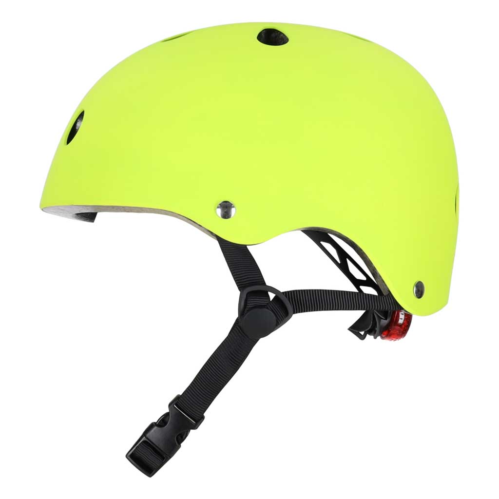 Cască de bicicletă pentru copii Trike Fix, reglabilă, LED, S, 48-54 cm, verde deschis