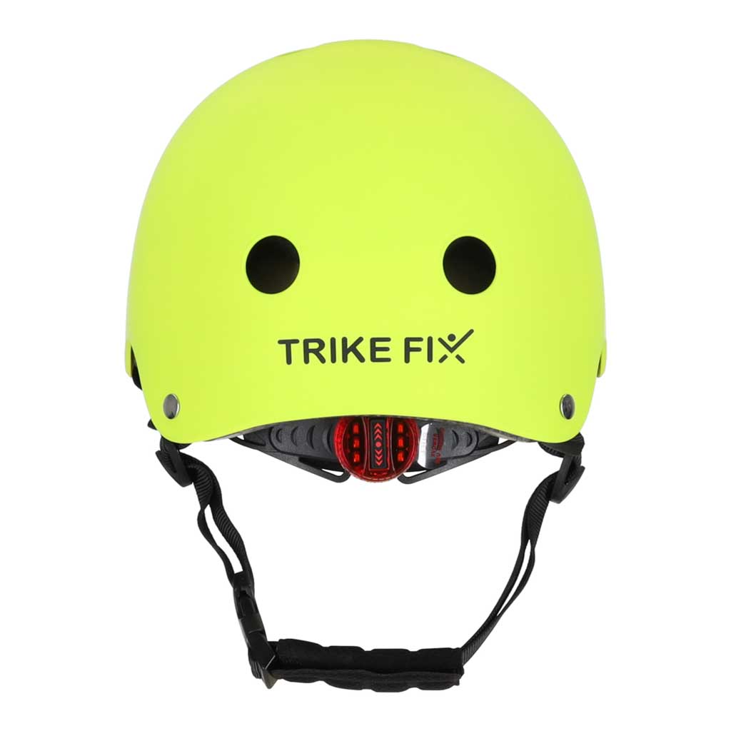 Cască de bicicletă pentru copii Trike Fix, reglabilă, LED, S, 48-54 cm, verde deschis