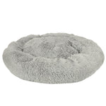 Pernă de pluș pentru pat de câine 100 cm gri deschis