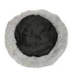 Pernă de pluș pentru pat de câine 100 cm gri deschis