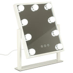 Oglindă de machiaj cu 9 LED-uri și becuri USB 25 x 30 cm