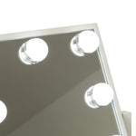 Oglindă de machiaj cu 9 LED-uri și becuri USB 25 x 30 cm