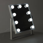 Oglindă de machiaj cu 9 LED-uri și becuri USB 25 x 30 cm