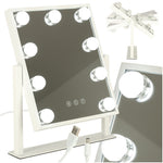 Oglindă de machiaj cu 9 LED-uri și becuri USB 25 x 30 cm
