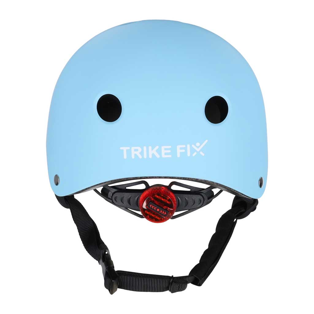 Cască de bicicletă pentru copii Trike Fix, reglabilă, LED, M 55-58 cm, albastră