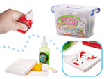 Lipici cu gel cristalin, set creativ de lipici cristalin 3D într-o găleată, 26 buc.