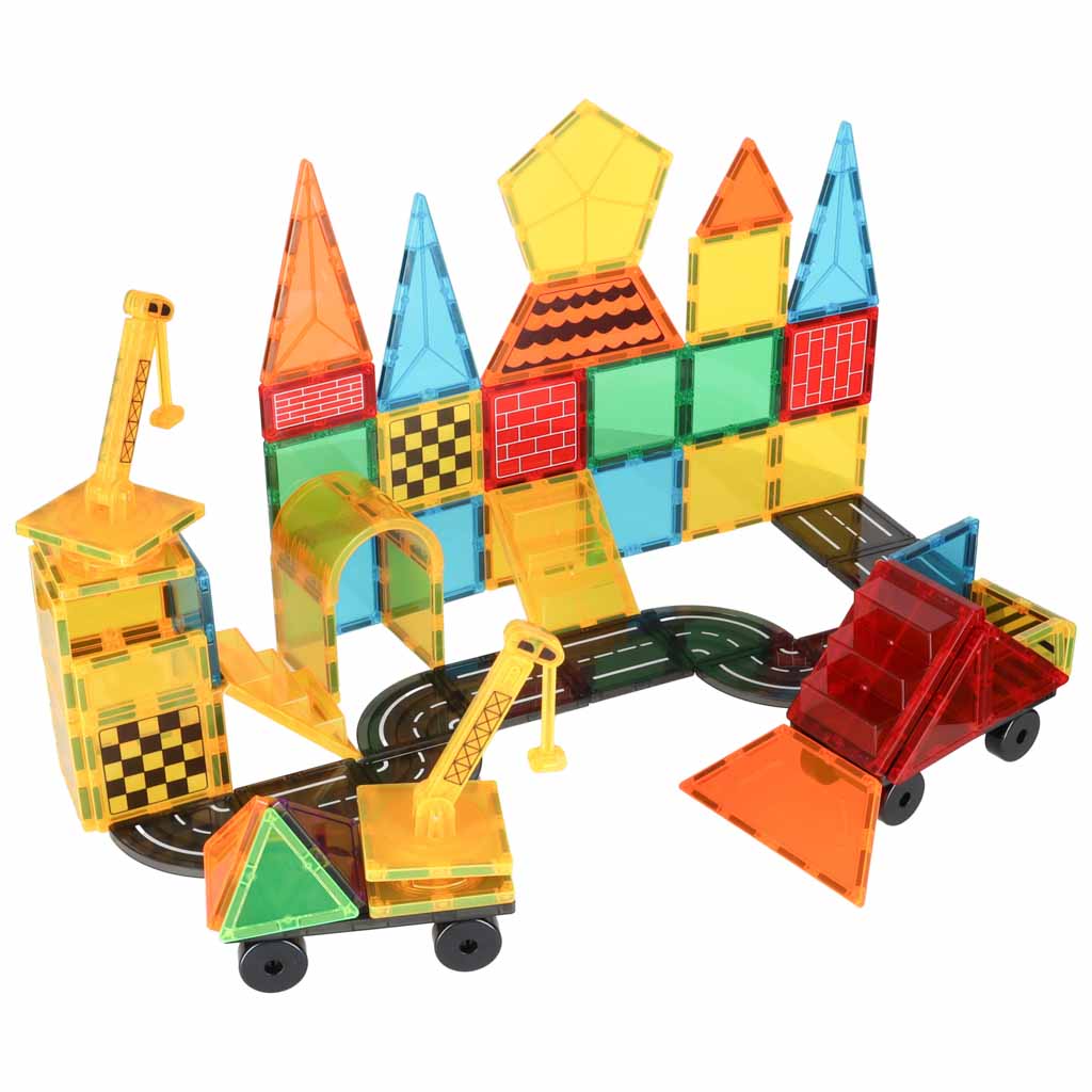Blocuri de construcție magnetice, construcție 3D, 90 de piese