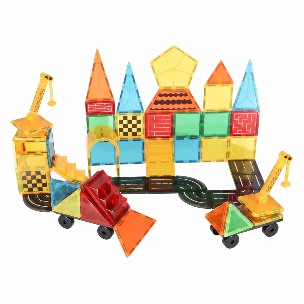 Blocuri de construcție magnetice, construcție 3D, 90 de piese