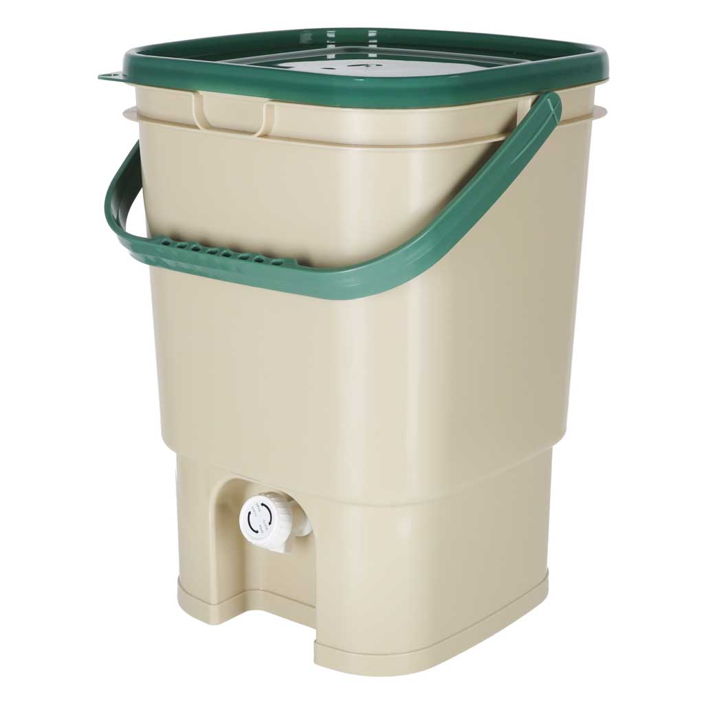 Compostor de casă LUARO, recipient pentru compost deșeuri de bucătărie, 15l