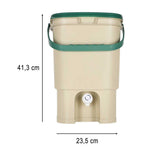 Compostor de casă LUARO, recipient pentru compost deșeuri de bucătărie, 15l