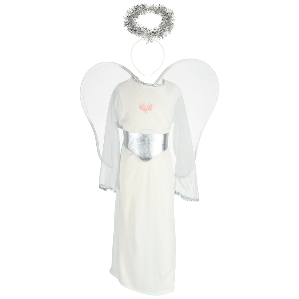 Costum de carnaval, înger, aureolă, piesă de teatru Nașterea Domnului, 4 piese, mărimea M
