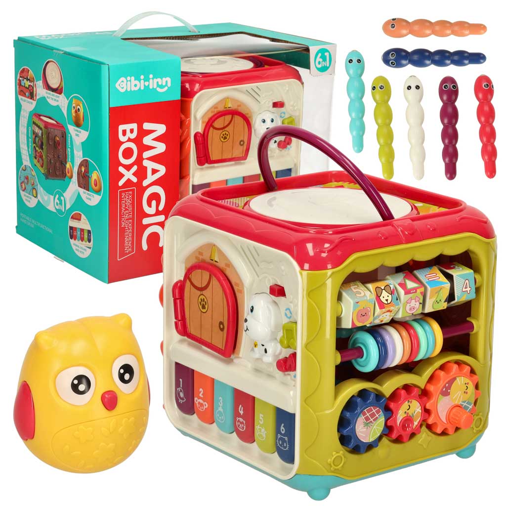 Bibi-inn cub educațional interactiv piană insecte 6 în 1