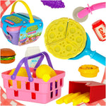 Coș de picnic fast food pizza burger alimente picnic gustări