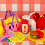 Coș de picnic fast food pizza burger alimente picnic gustări