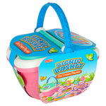 Coș de picnic, coș cu înghețată, deserturi, mâncare, gustări pentru picnic