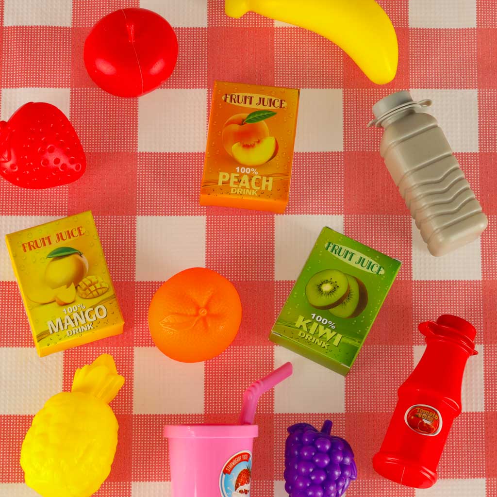 Coș de picnic coș suc de fructe băuturi alimente provizii picnic gustări
