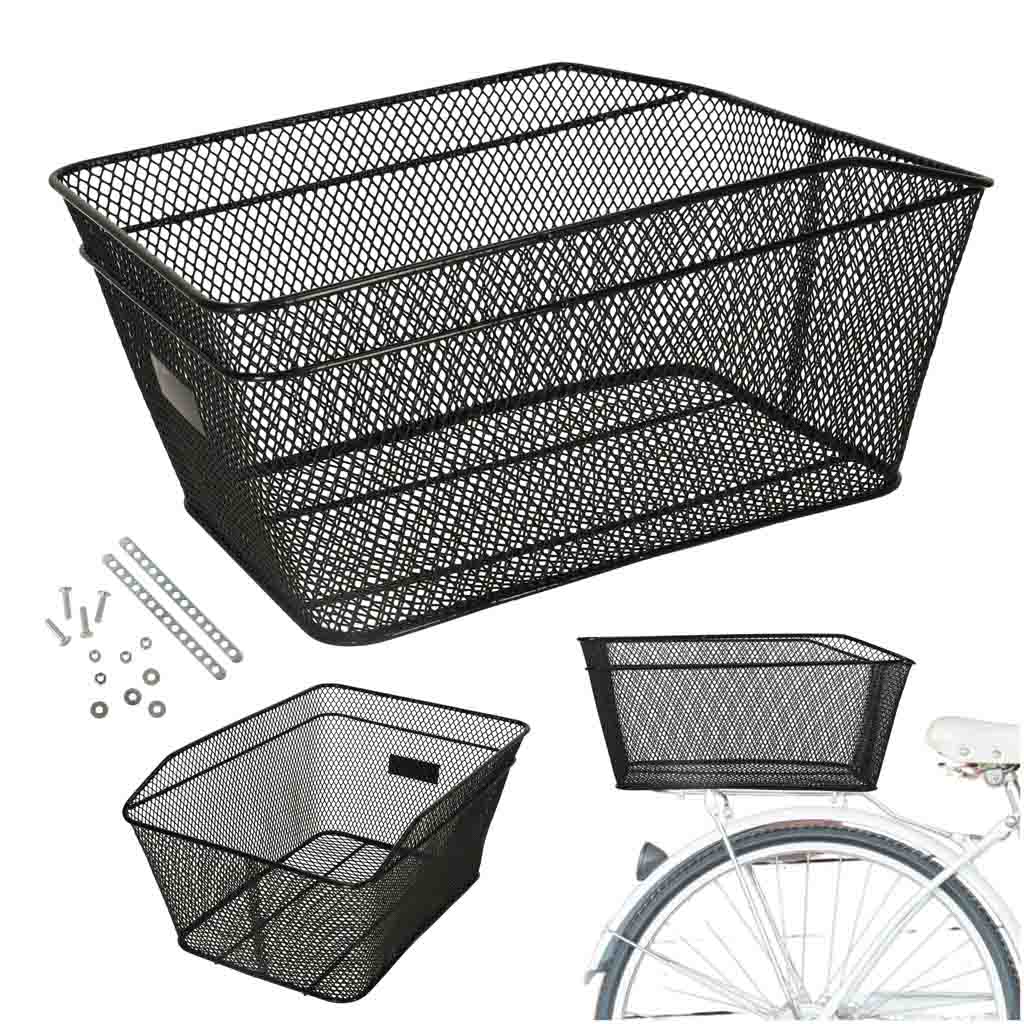 Coș de bicicletă RALLEX pentru portbagaj, coș metalic spate