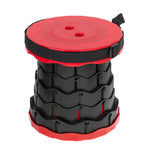 Scaun pliabil, telescopic, portabil, scaun turistic, roșu, 200 kg