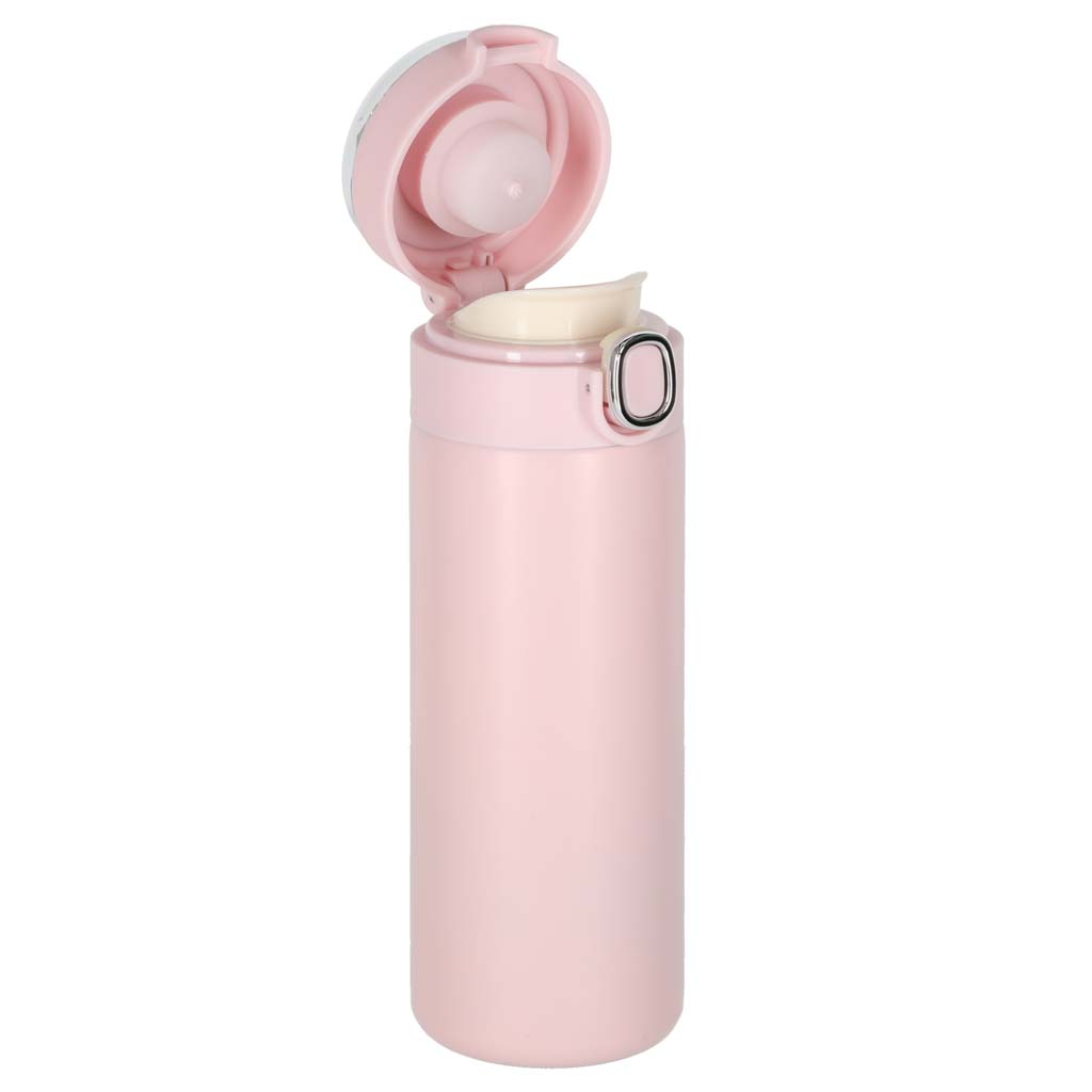 Cană termos cu cioc, termos LED, 350 ml, roz
