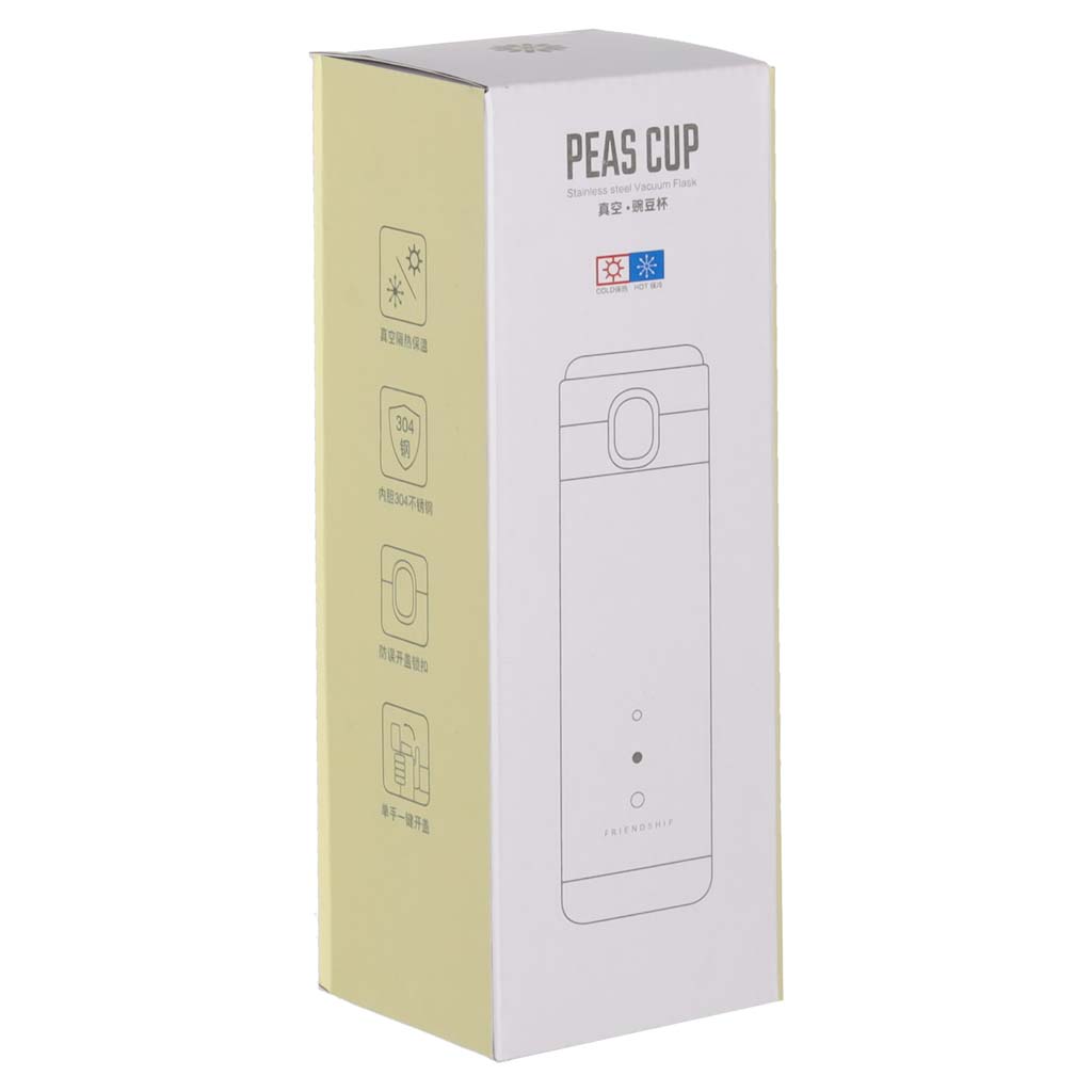 Cană termos cu cioc, termos LED, 350 ml, roz