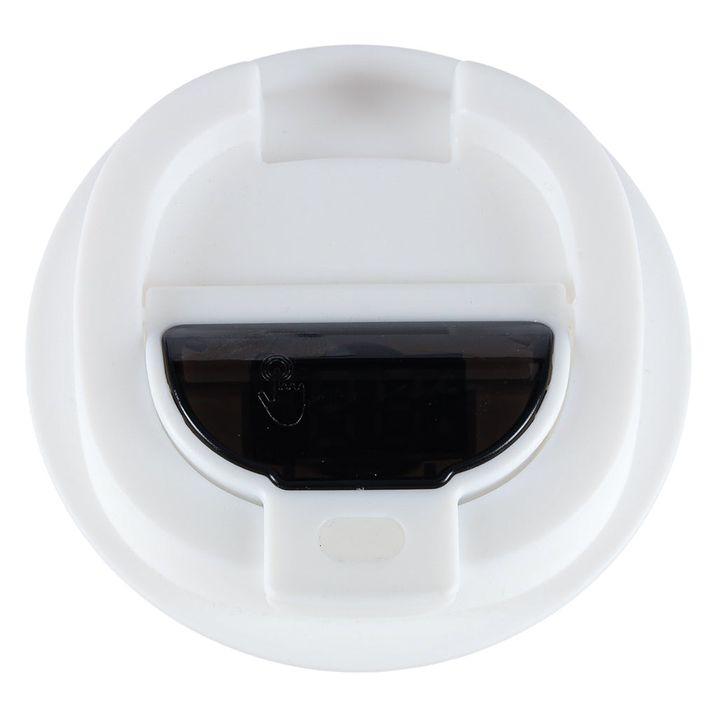 Cană de călătorie cu LED și cioc, 500 ml, albă