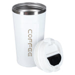 Cană de călătorie cu LED și cioc, 500 ml, albă