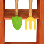 Bucătărie de grădină din lemn pentru copii, din noroi, vară, accesorii Lulilo Sableto 110,5 cm